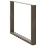 Patas mesa comedor forma U 2uds acero natural 100x(72-73) cm by , Table legs - Ref: Foro24-4013199, Price: 101,58 €, Discount: %