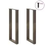 Patas para mesa de centro en forma de U 2 uds antracita acero by , Table legs - Ref: Foro24-4013171, Price: 58,88 €, Discount: %