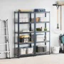 Estante almacenaje 5 niveles 2 uds acero y madera contrachapada von , Industrieregale - Ref: Foro24-3307588, Preis: 77,80 €, ...