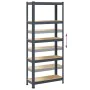 Estante almacenaje 5 niveles 2 uds acero y madera contrachapada von , Industrieregale - Ref: Foro24-3307588, Preis: 77,80 €, ...