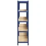 Estanterías de 5 baldas 2 uds madera contrachapada y acero azul by , Industrial shelving - Ref: Foro24-3307605, Price: 120,50...