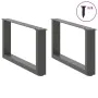 Patas de mesa centro forma U 2uds acero antracita 70x(30-31) cm de , Patas para mesas - Ref: Foro24-4013146, Precio: 63,65 €,...