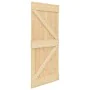 Puerta corredera con herrajes madera maciza de pino 80x210 cm von , Türen - Ref: Foro24-3332631, Preis: 212,10 €, Rabatt: %