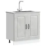 Mueble bajo para fregadero Kalmar gris hormigón 80x46x81,5 cm von , Küchenschränke - Ref: Foro24-853451, Preis: 70,58 €, Raba...