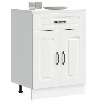 Mueble bajo de cocina Kalmar madera de ingeniería blanca de , Armarios de cocina - Ref: Foro24-853487, Precio: 86,38 €, Descu...