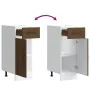 Mueble bajo de cocina Kalmar madera ingeniería de roble marrón by , Kitchen cabinets - Ref: Foro24-853464, Price: 59,87 €, Di...