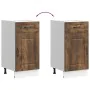 Mueble bajo de cocina Kalmar de madera ingeniería roble ahumado de , Armarios de cocina - Ref: Foro24-853472, Precio: 80,59 €...