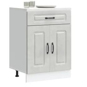 Mueble bajo de cocina Kalmar madera de ingeniería gris hormigón de , Armarios de cocina - Ref: Foro24-853491, Precio: 86,14 €...
