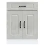 Mueble bajo de cocina Kalmar madera de ingeniería gris hormigón de , Armarios de cocina - Ref: Foro24-853491, Precio: 86,14 €...