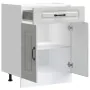 Mueble bajo de cocina Kalmar madera de ingeniería gris hormigón de , Armarios de cocina - Ref: Foro24-853491, Precio: 86,14 €...