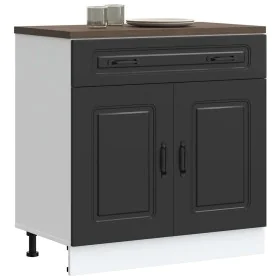 Mueble bajo de cocina Kalmar madera de ingeniería negra von , Küchenschränke - Ref: Foro24-853498, Preis: 106,67 €, Rabatt: %
