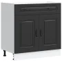 Mueble bajo de cocina Kalmar madera de ingeniería negra von , Küchenschränke - Ref: Foro24-853498, Preis: 106,52 €, Rabatt: %
