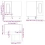 Mueble cocina esquina Kalmar madera ingeniería blanco brillante by , Kitchen cabinets - Ref: Foro24-853509, Price: 113,99 €, ...
