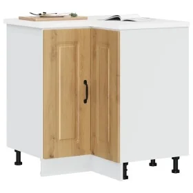 Mueble bajo esquinero cocina Kalmar madera de roble artesanal by , Kitchen cabinets - Ref: Foro24-853516, Price: 105,16 €, Di...