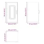 Mueble de pared cocina Kalmar madera contrachapada roble sonoma by , Kitchen cabinets - Ref: Foro24-853540, Price: 46,71 €, D...
