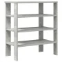 Mueble zapatero madera contrachapada gris hormigón 61x32x70 cm de , Zapateros y organizadores de calzado - Ref: Foro24-859845...
