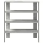 Mueble zapatero madera contrachapada gris hormigón 61x32x70 cm de , Zapateros y organizadores de calzado - Ref: Foro24-859845...