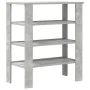 Mueble zapatero madera contrachapada gris hormigón 61x32x70 cm de , Zapateros y organizadores de calzado - Ref: Foro24-859845...