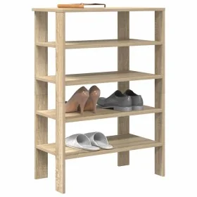 Mueble zapatero madera contrachapada roble sonoma 61x32x87,5 cm by , Shoe racks and shoe organizers - Ref: Foro24-859853, Pri...