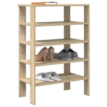 Mueble zapatero madera contrachapada roble sonoma 61x32x87,5 cm de , Zapateros y organizadores de calzado - Ref: Foro24-85985...