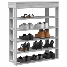 Mueble zapatero madera de ingeniería gris sonoma 80x30x98 cm by , Shoe racks and shoe organizers - Ref: Foro24-859937, Price:...
