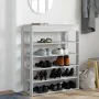 Mueble zapatero madera de ingeniería gris sonoma 80x30x98 cm de , Zapateros y organizadores de calzado - Ref: Foro24-859937, ...