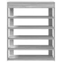 Mueble zapatero madera de ingeniería gris sonoma 80x30x98 cm de , Zapateros y organizadores de calzado - Ref: Foro24-859937, ...