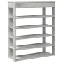 Mueble zapatero madera contrachapada gris hormigón 80x30x98 cm by , Shoe racks and shoe organizers - Ref: Foro24-859935, Pric...