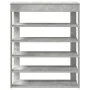 Mueble zapatero madera contrachapada gris hormigón 80x30x98 cm by , Shoe racks and shoe organizers - Ref: Foro24-859935, Pric...