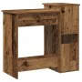 Escritorio estantes madera ingeniería envejecida 84x40x78 cm by , Desks - Ref: Foro24-860452, Price: 71,31 €, Discount: %