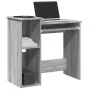 Escritorio con estantes contrachapada gris sonoma 84x40x78 cm by , Desks - Ref: Foro24-860450, Price: 70,45 €, Discount: %