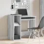 Escritorio con estantes contrachapada gris sonoma 84x40x78 cm by , Desks - Ref: Foro24-860450, Price: 70,45 €, Discount: %