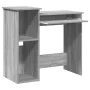 Escritorio con estantes contrachapada gris sonoma 84x40x78 cm by , Desks - Ref: Foro24-860450, Price: 70,45 €, Discount: %