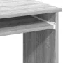 Escritorio con estantes contrachapada gris sonoma 84x40x78 cm by , Desks - Ref: Foro24-860450, Price: 70,45 €, Discount: %