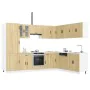 Mueble cocina Porto roble sonoma 14 pzas madera contrachapada von , Küchenschränke - Ref: Foro24-3314994, Preis: 993,59 €, Ra...