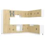 Mueble cocina Porto roble sonoma 14 pzas madera contrachapada von , Küchenschränke - Ref: Foro24-3314994, Preis: 993,59 €, Ra...
