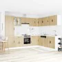 Mueble cocina Porto roble sonoma 14 pzas madera contrachapada von , Küchenschränke - Ref: Foro24-3314994, Preis: 993,59 €, Ra...