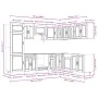 Mueble cocina Porto roble sonoma 14 pzas madera contrachapada von , Küchenschränke - Ref: Foro24-3314994, Preis: 993,59 €, Ra...