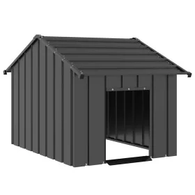 Caseta para perros con techo acero galvanizado 83x130x85 cm von , Hundehütten - Ref: Foro24-4100915, Preis: 120,21 €, Rabatt: %
