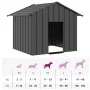 Caseta para perros con techo acero galvanizado 131x101x102 cm de , Casetas para perros - Ref: Foro24-4100917, Precio: 121,61 ...