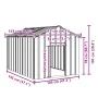 Caseta para perros con techo acero galvanizado 113x153x101 cm by , Dog kennels - Ref: Foro24-4100920, Price: 128,11 €, Discou...