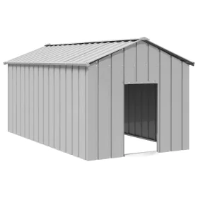 Caseta para perros con techo acero galvanizado 114x202x101 cm by , Dog kennels - Ref: Foro24-4100922, Price: 168,87 €, Discou...