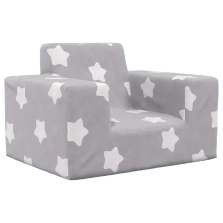 Sofá para niños felpa suave gris claro con estrellas von , Baby- und Kleinkindmöbel - Ref: Foro24-4104772, Preis: 31,16 €, Ra...