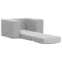 Sofá cama infantil felpa suave gris claro de , Mobiliario para bebés y niños pequeños - Ref: Foro24-4104785, Precio: 36,81 €,...