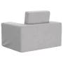 Sofá cama infantil felpa suave gris claro de , Mobiliario para bebés y niños pequeños - Ref: Foro24-4104785, Precio: 36,81 €,...
