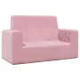 Sofá para niños de 2 plazas de felpa suave rosa von , Baby- und Kleinkindmöbel - Ref: Foro24-4104801, Preis: 47,01 €, Rabatt: %
