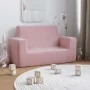 Sofá para niños de 2 plazas de felpa suave rosa von , Baby- und Kleinkindmöbel - Ref: Foro24-4104801, Preis: 47,01 €, Rabatt: %