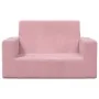 Sofá para niños de 2 plazas de felpa suave rosa von , Baby- und Kleinkindmöbel - Ref: Foro24-4104801, Preis: 47,01 €, Rabatt: %