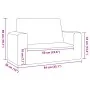 Sofá para niños de 2 plazas de felpa suave gris antracita de , Mobiliario para bebés y niños pequeños - Ref: Foro24-4104798, ...