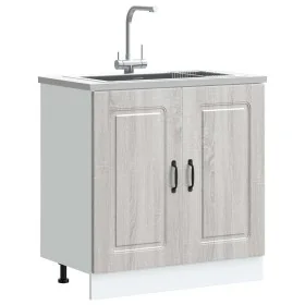 Mueble bajo para fregadero Kalmar gris sonoma 80x46x81,5 cm de , Armarios de cocina - Ref: Foro24-853453, Precio: 75,35 €, De...